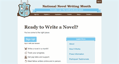 Desktop Screenshot of new.nanowrimo.org