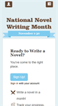 Mobile Screenshot of new.nanowrimo.org